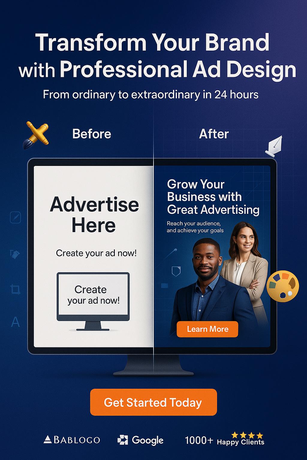 AdImage AI-powered advertising creation platform dashboard showing professional advertisement generation interface